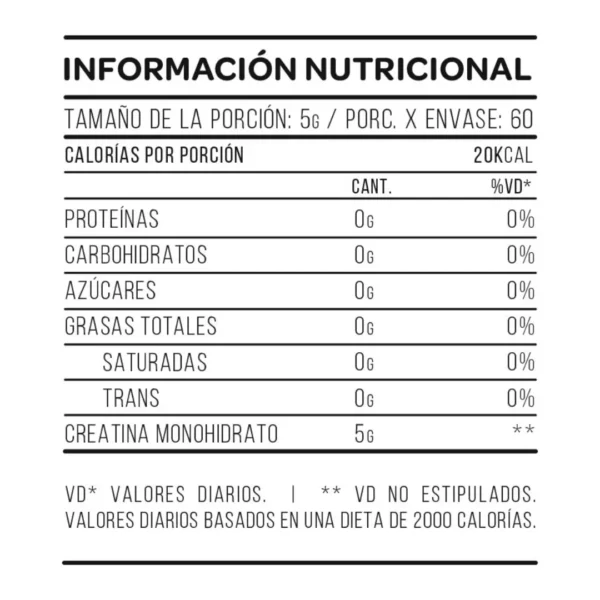 Creatina Micronizada 300 Grs Doy Pack Star Nutrition - Imagen 2